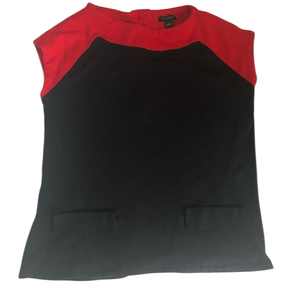 Red & Black Ann Taylor‎ Top